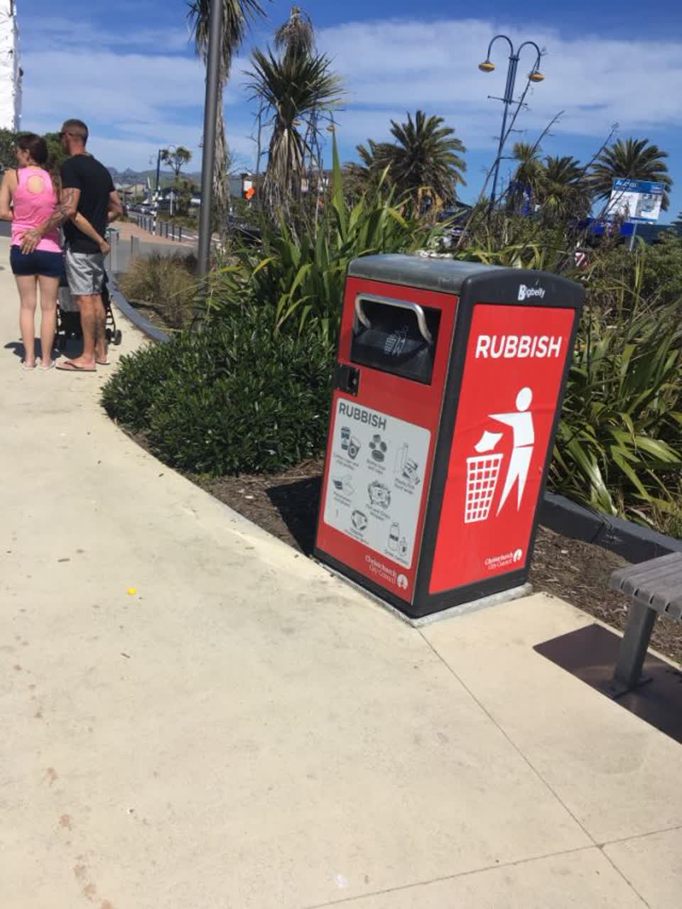 The photograph attached to this rubbish/recycling report