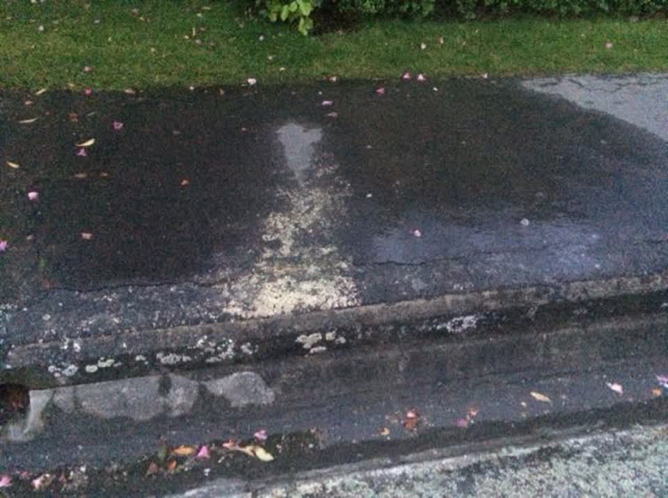 The photograph attached to this water supply report