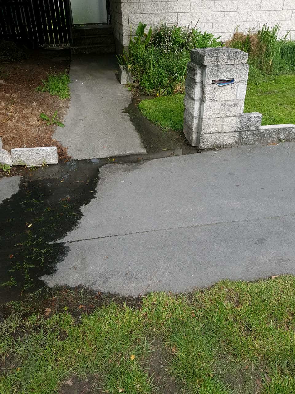 The photograph attached to this wastewater/stormwater report