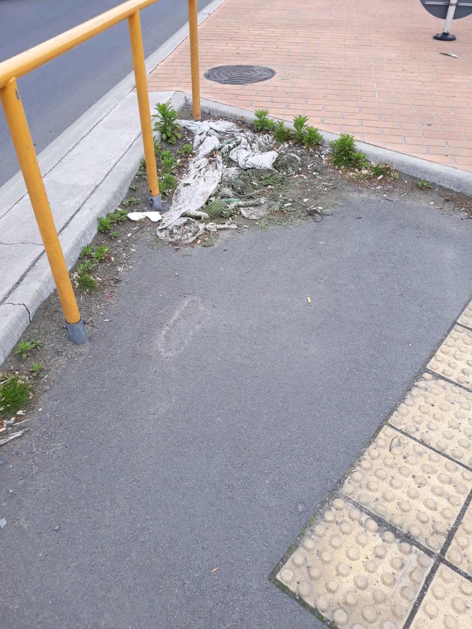The photograph attached to this roading/streets report