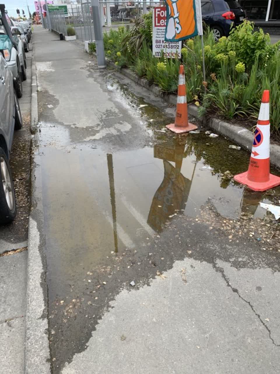 The photograph attached to this water supply report