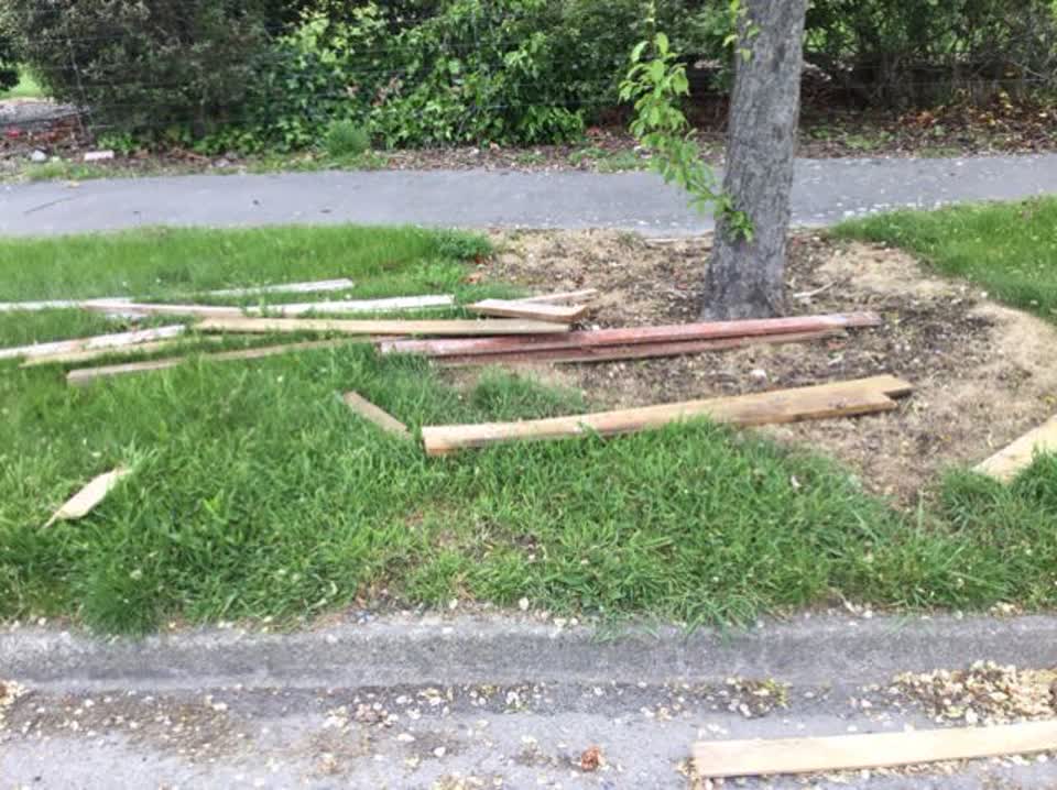 The photograph attached to this rubbish/recycling report
