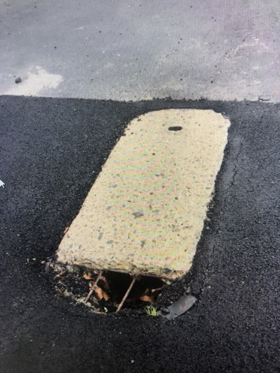 The photograph attached to this roading/streets report
