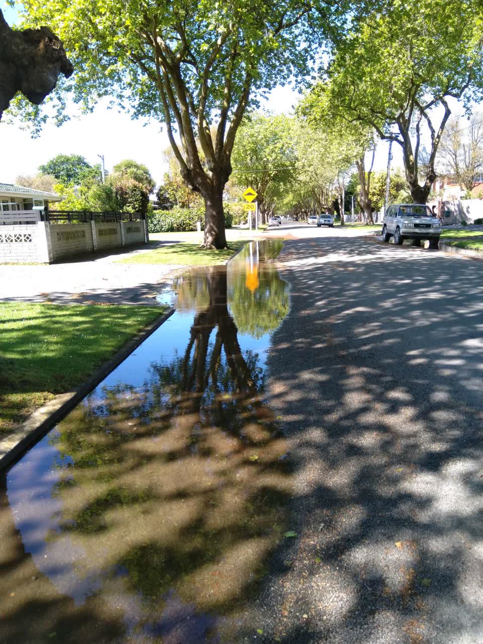 The photograph attached to this flooding report
