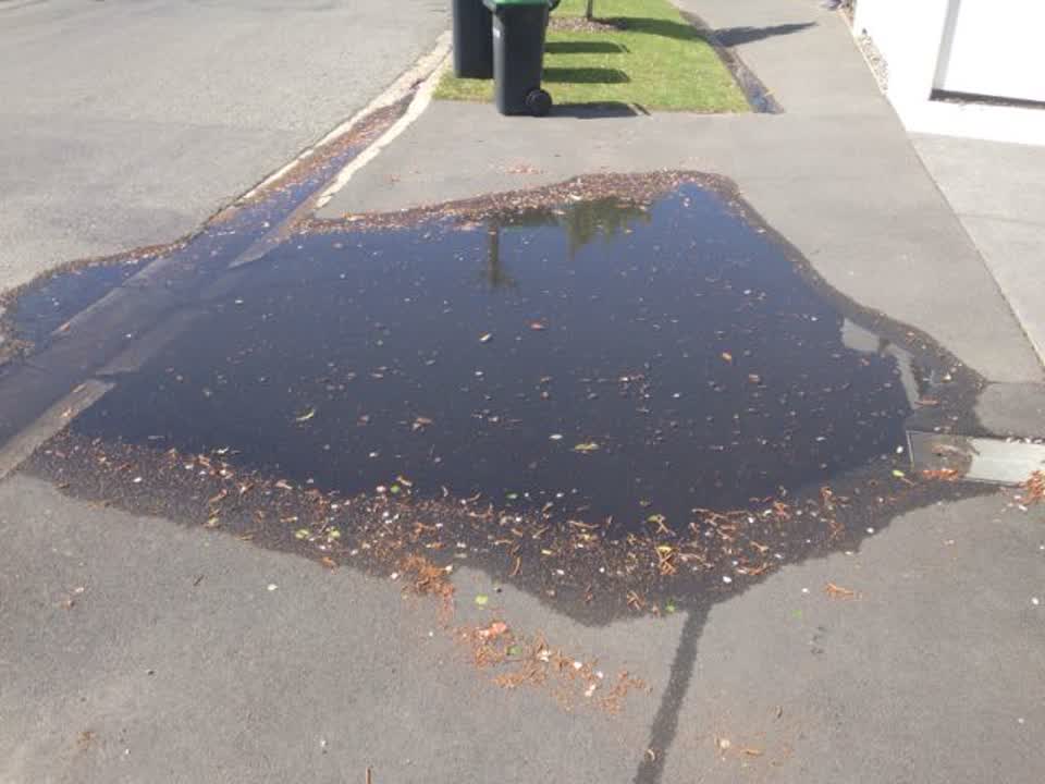 The photograph attached to this flooding report
