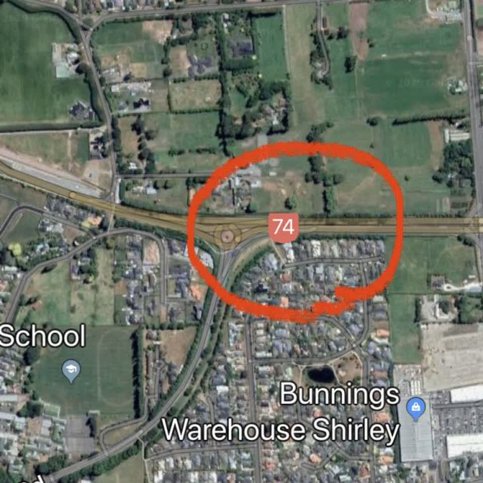 The photograph attached to this roading/streets report