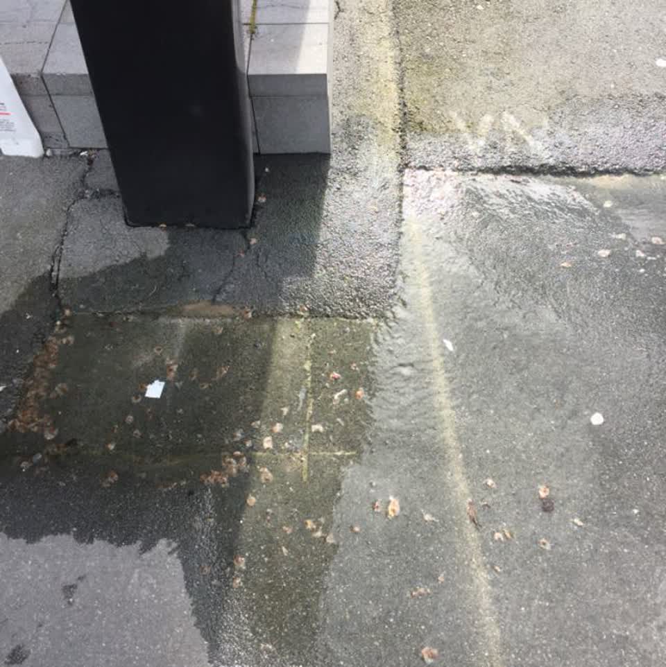 The photograph attached to this flooding report