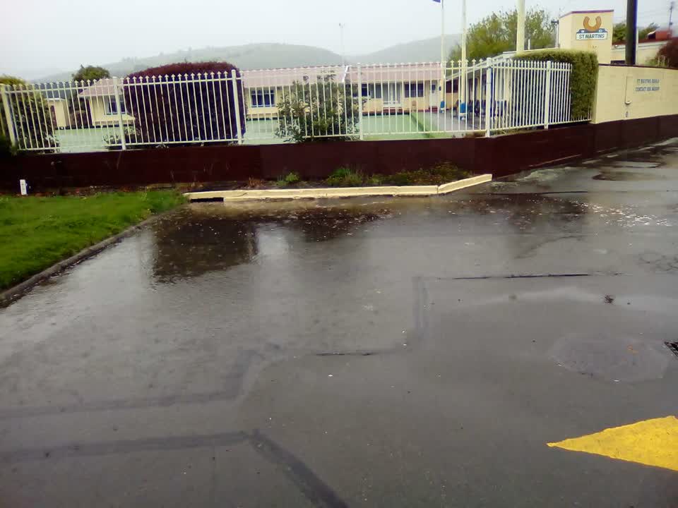 The photograph attached to this flooding report