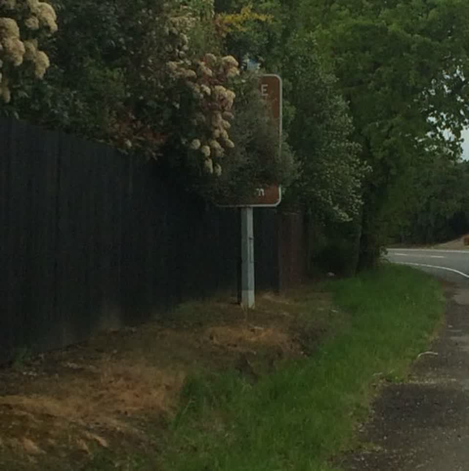 The photograph attached to this roading/streets report