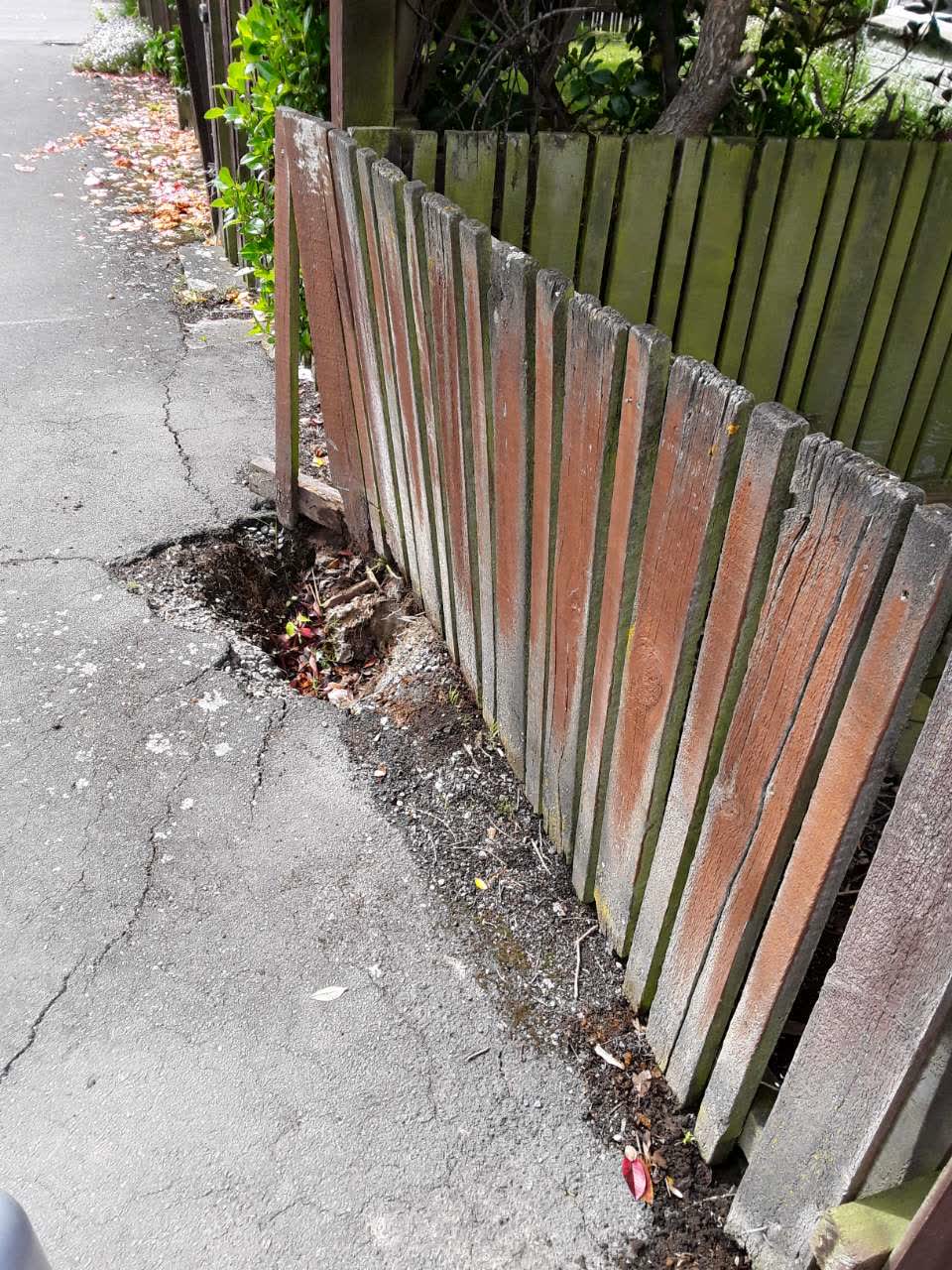 The photograph attached to this roading/streets report