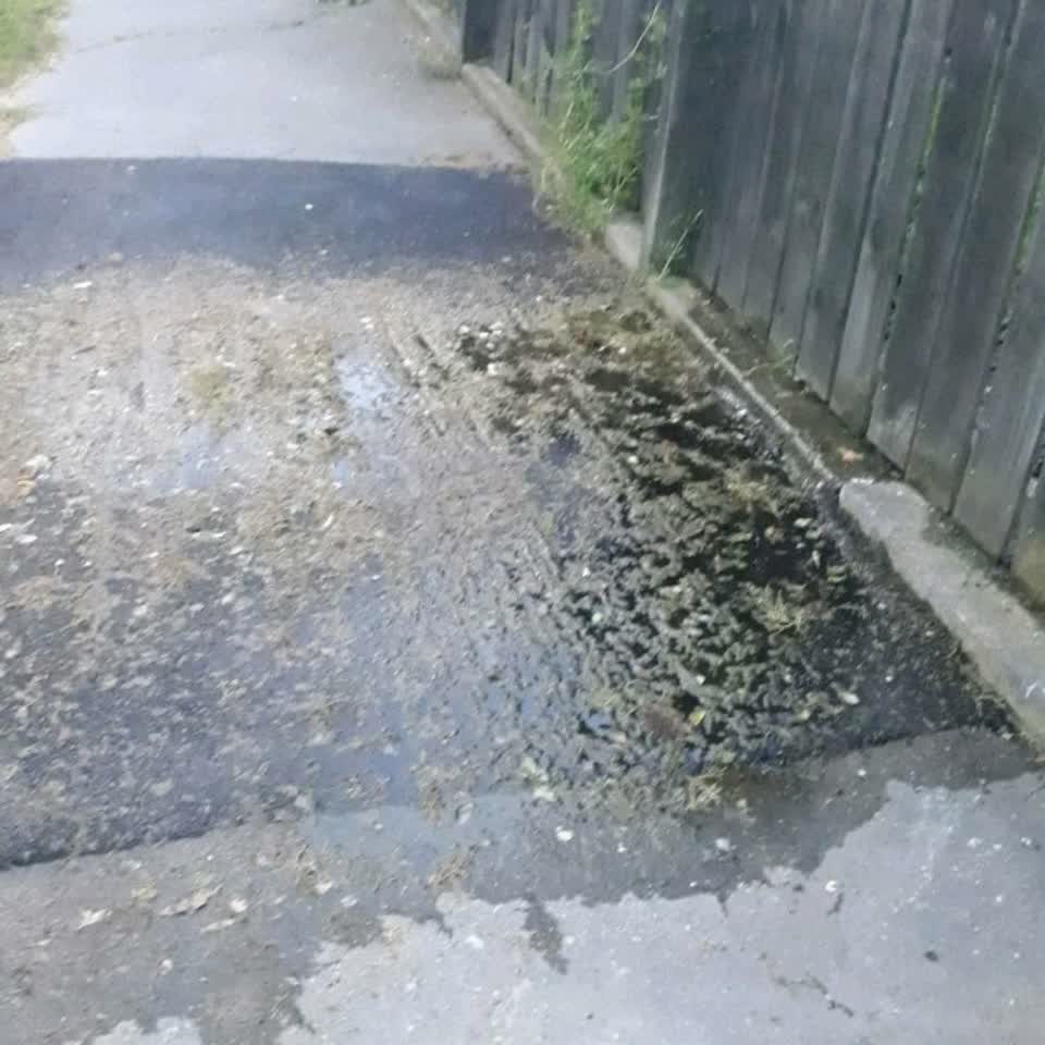 The photograph attached to this wastewater/stormwater report