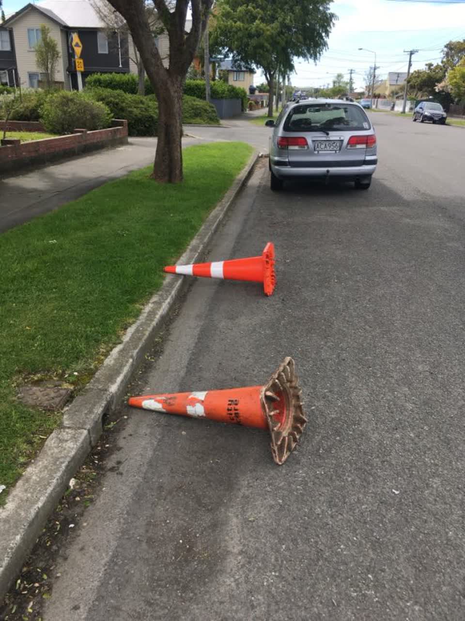 The photograph attached to this roading/streets report