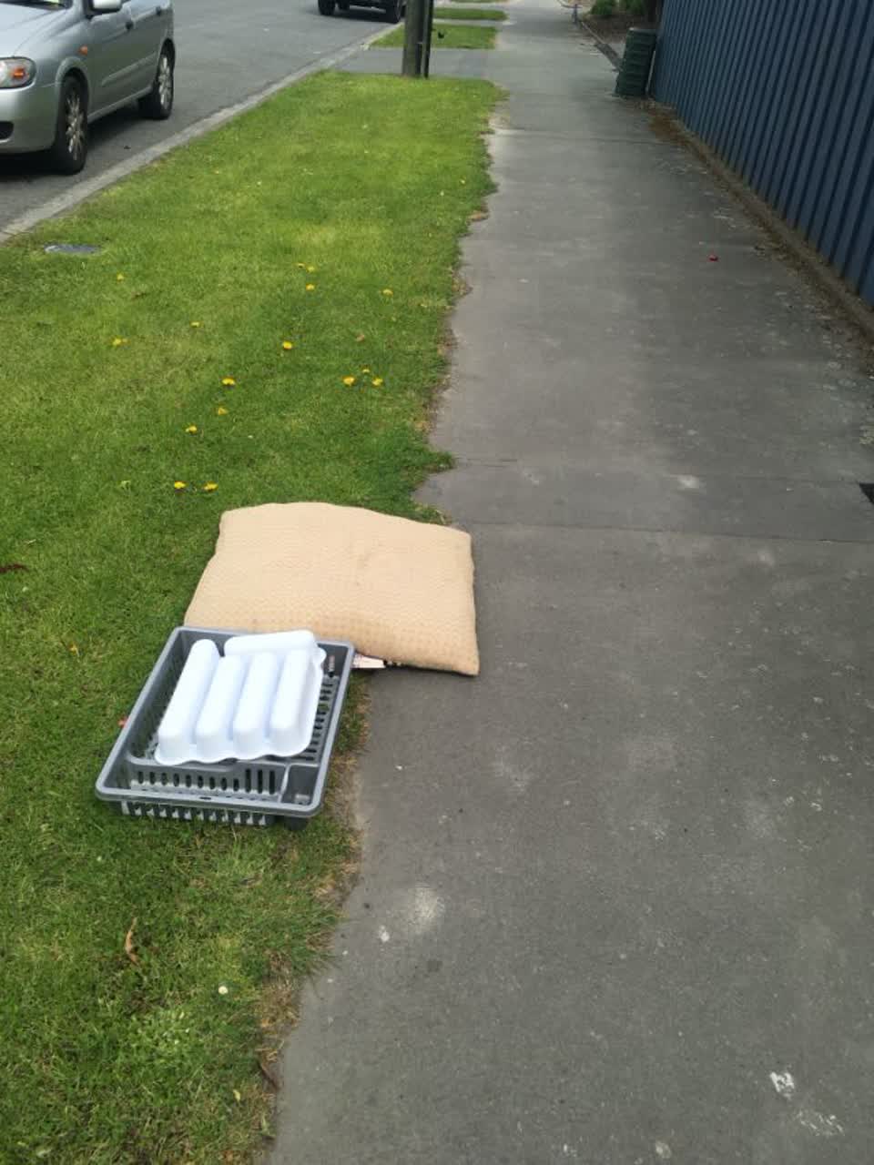 The photograph attached to this rubbish/recycling report