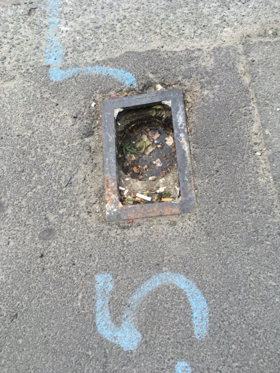 The photograph attached to this roading/streets report