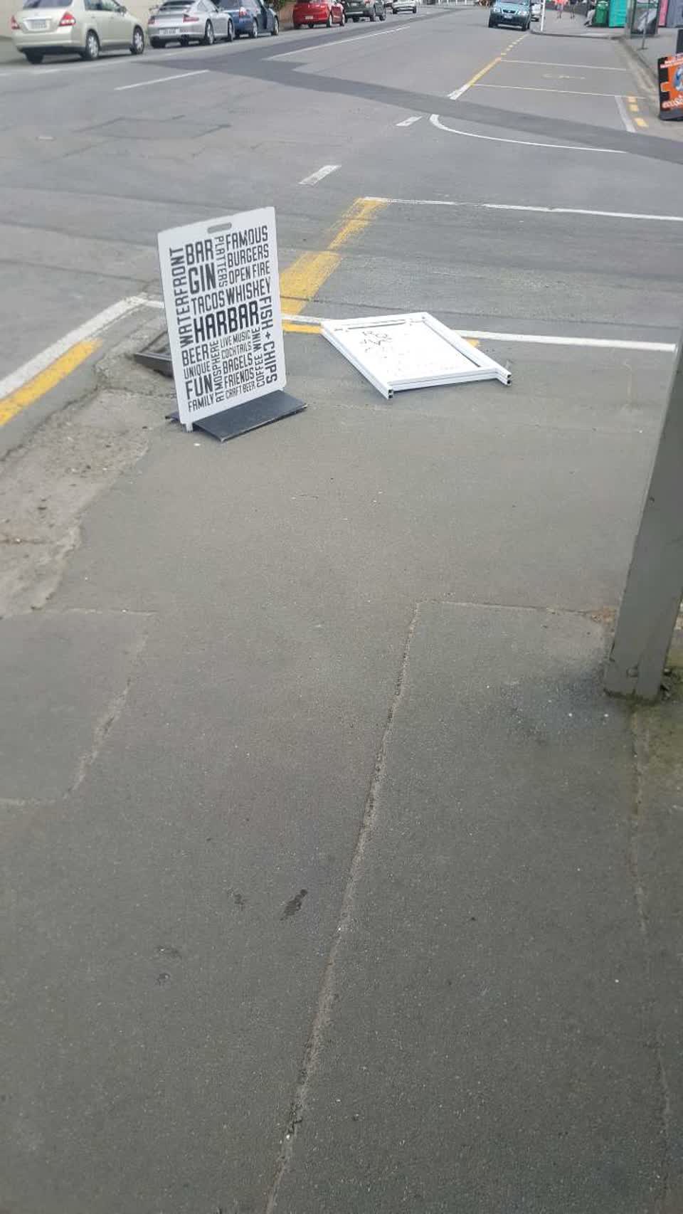 The photograph attached to this roading/streets report