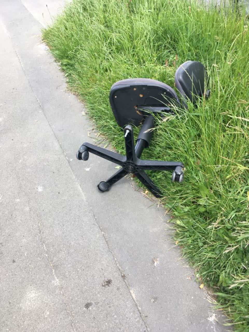 The photograph attached to this rubbish/recycling report