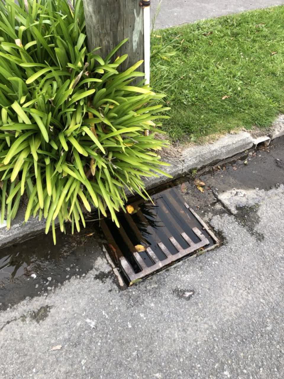 The photograph attached to this flooding report