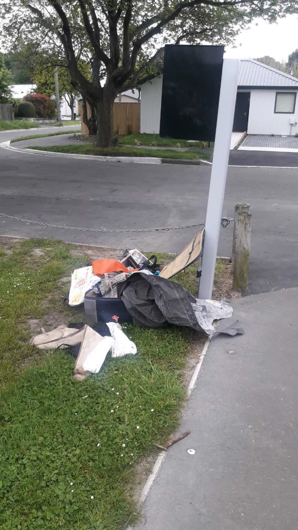 The photograph attached to this rubbish/recycling report