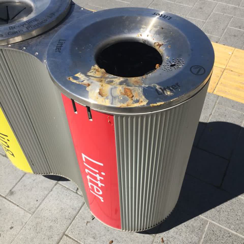 The photograph attached to this rubbish/recycling report