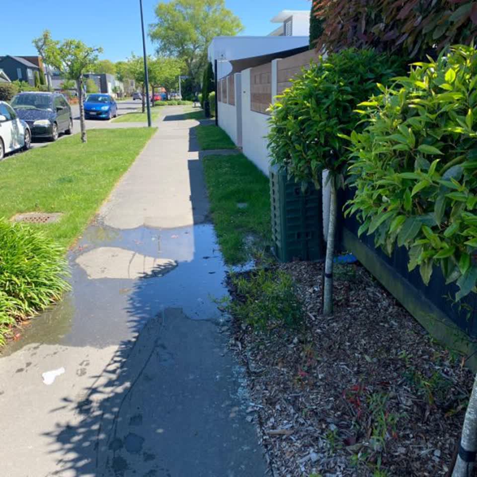 The photograph attached to this flooding report
