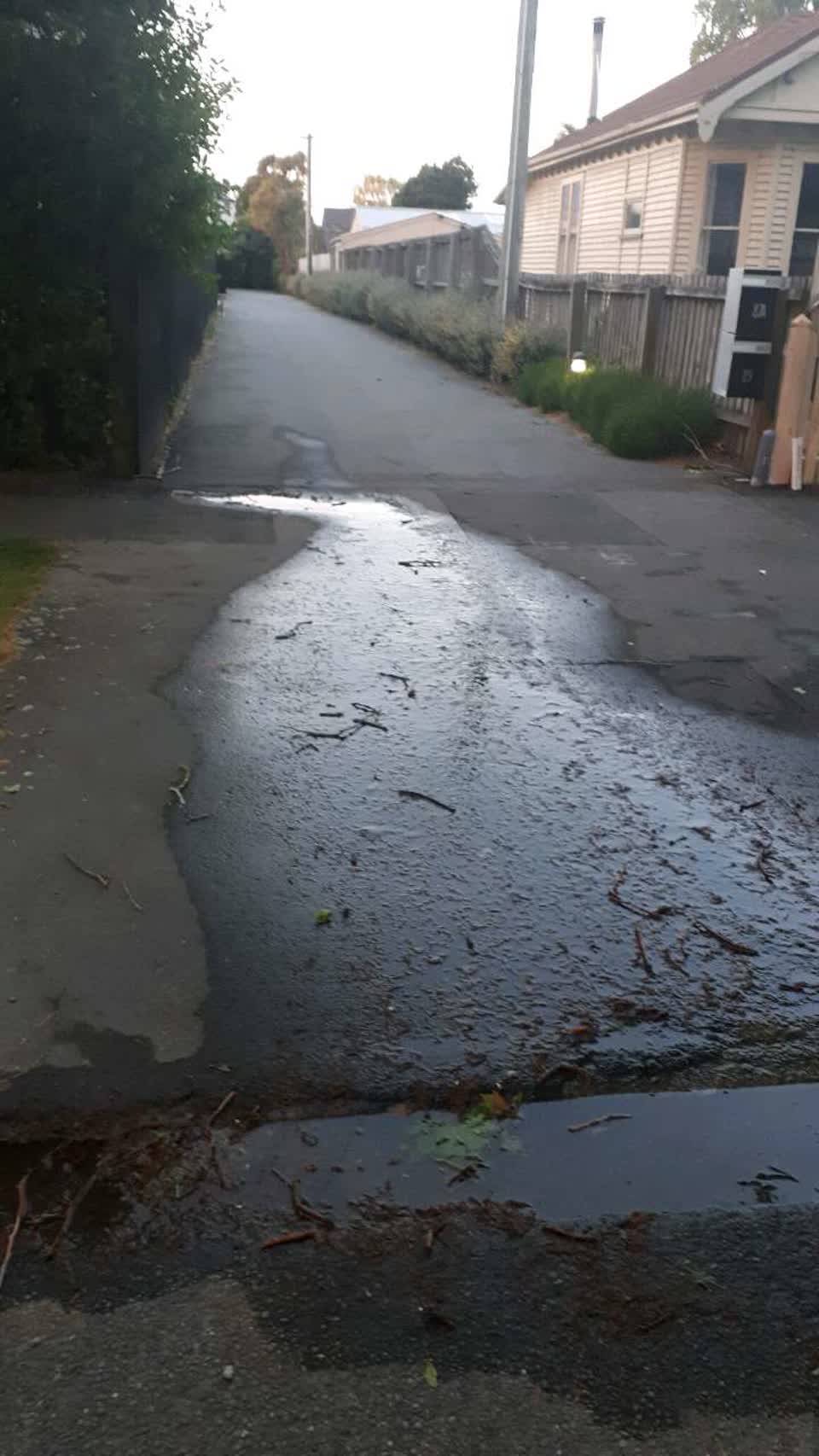 The photograph attached to this water supply report