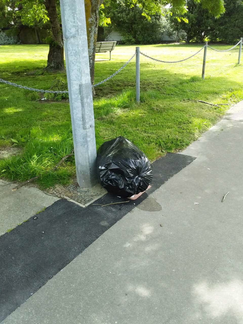 The photograph attached to this rubbish/recycling report
