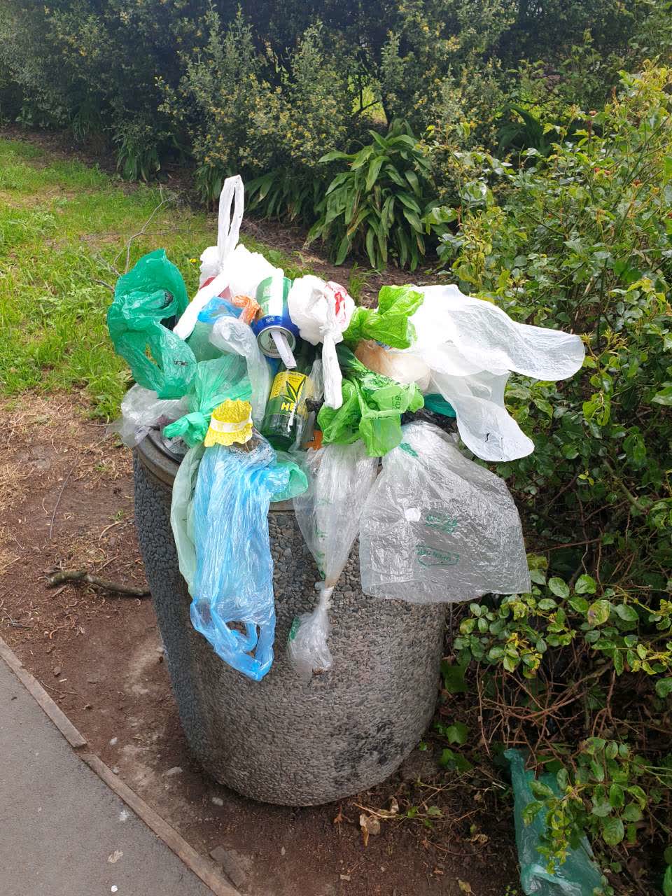 The photograph attached to this rubbish/recycling report