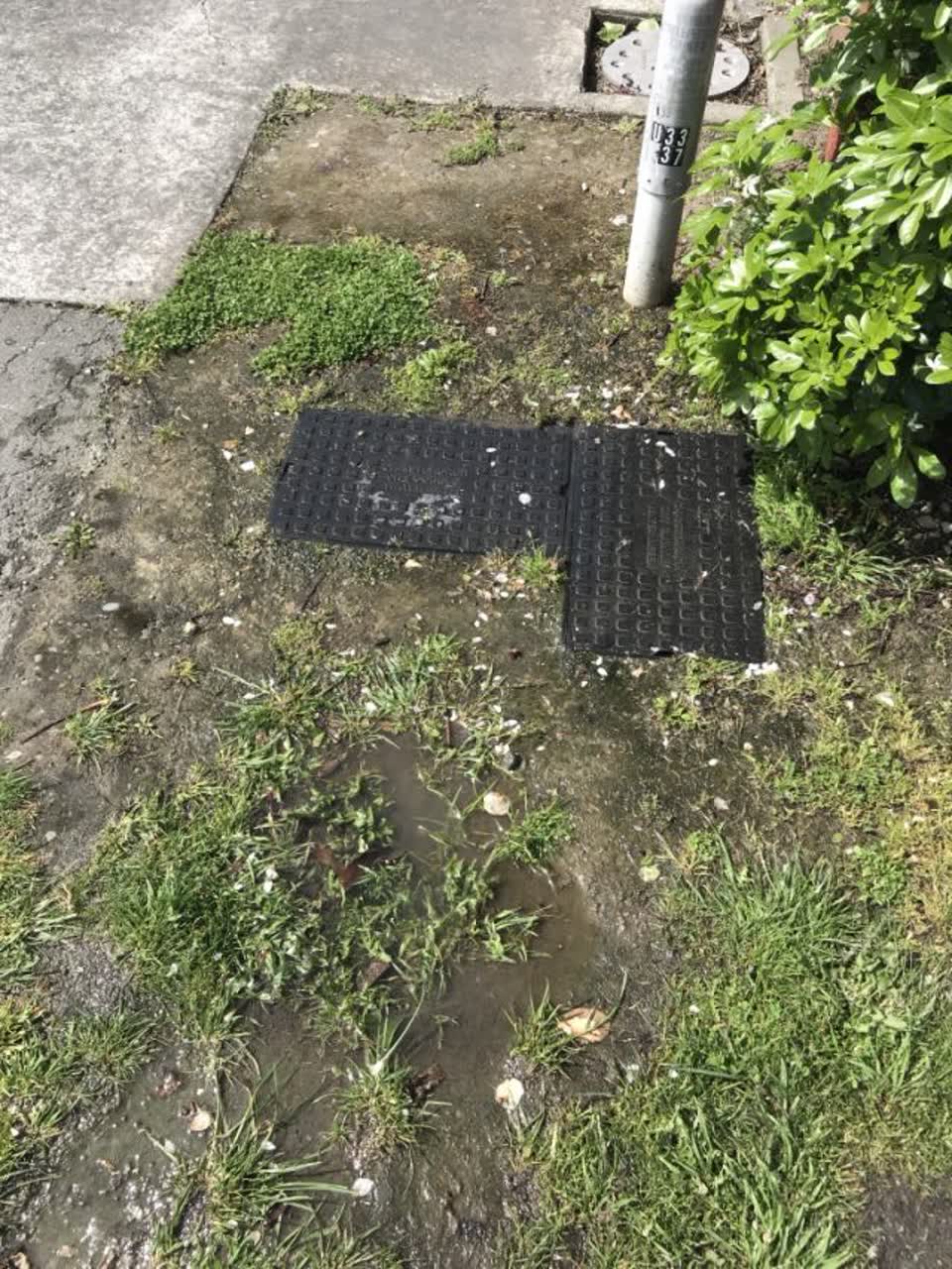 The photograph attached to this flooding report