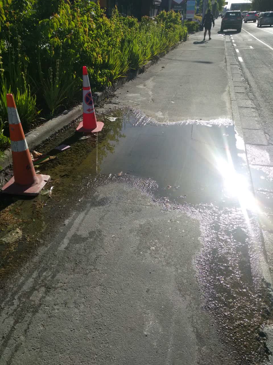 The photograph attached to this flooding report