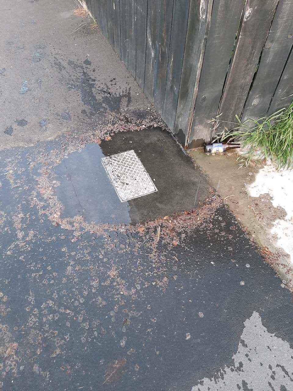 The photograph attached to this wastewater/stormwater report