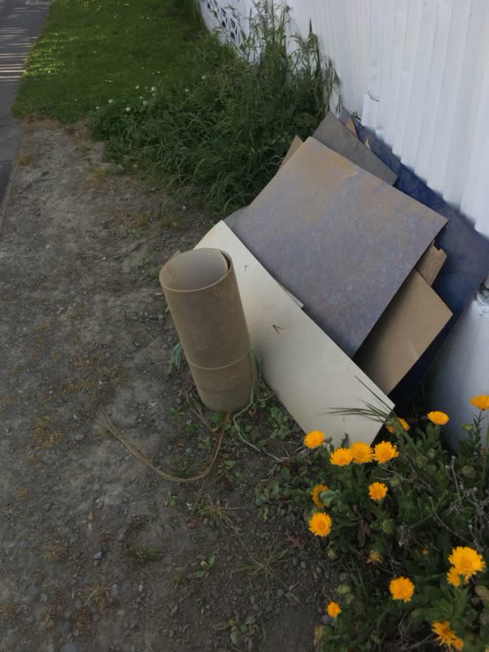 The photograph attached to this rubbish/recycling report
