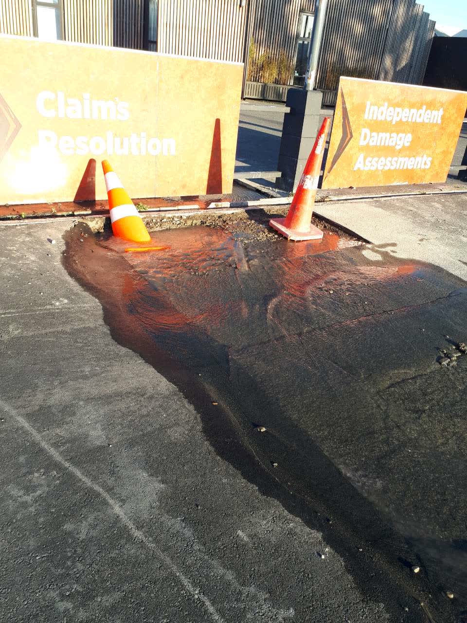 The photograph attached to this water supply report