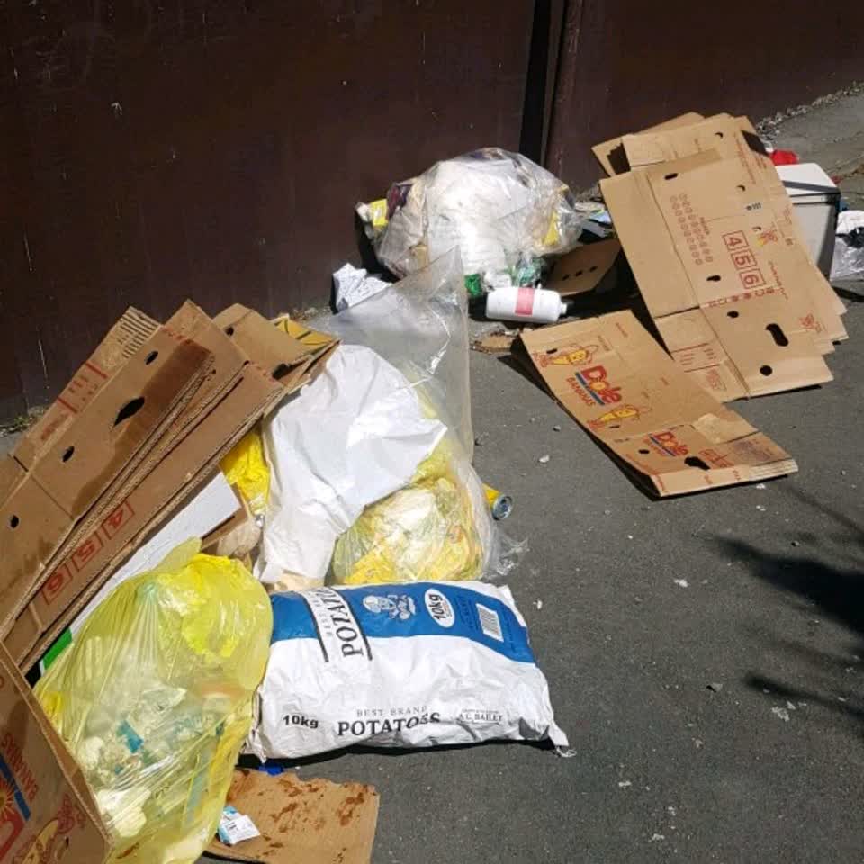 The photograph attached to this rubbish/recycling report