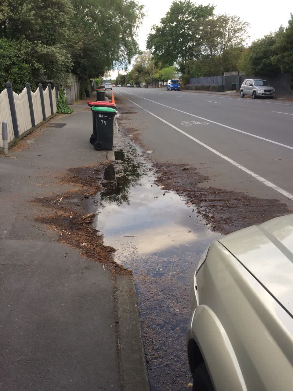 The photograph attached to this wastewater/stormwater report