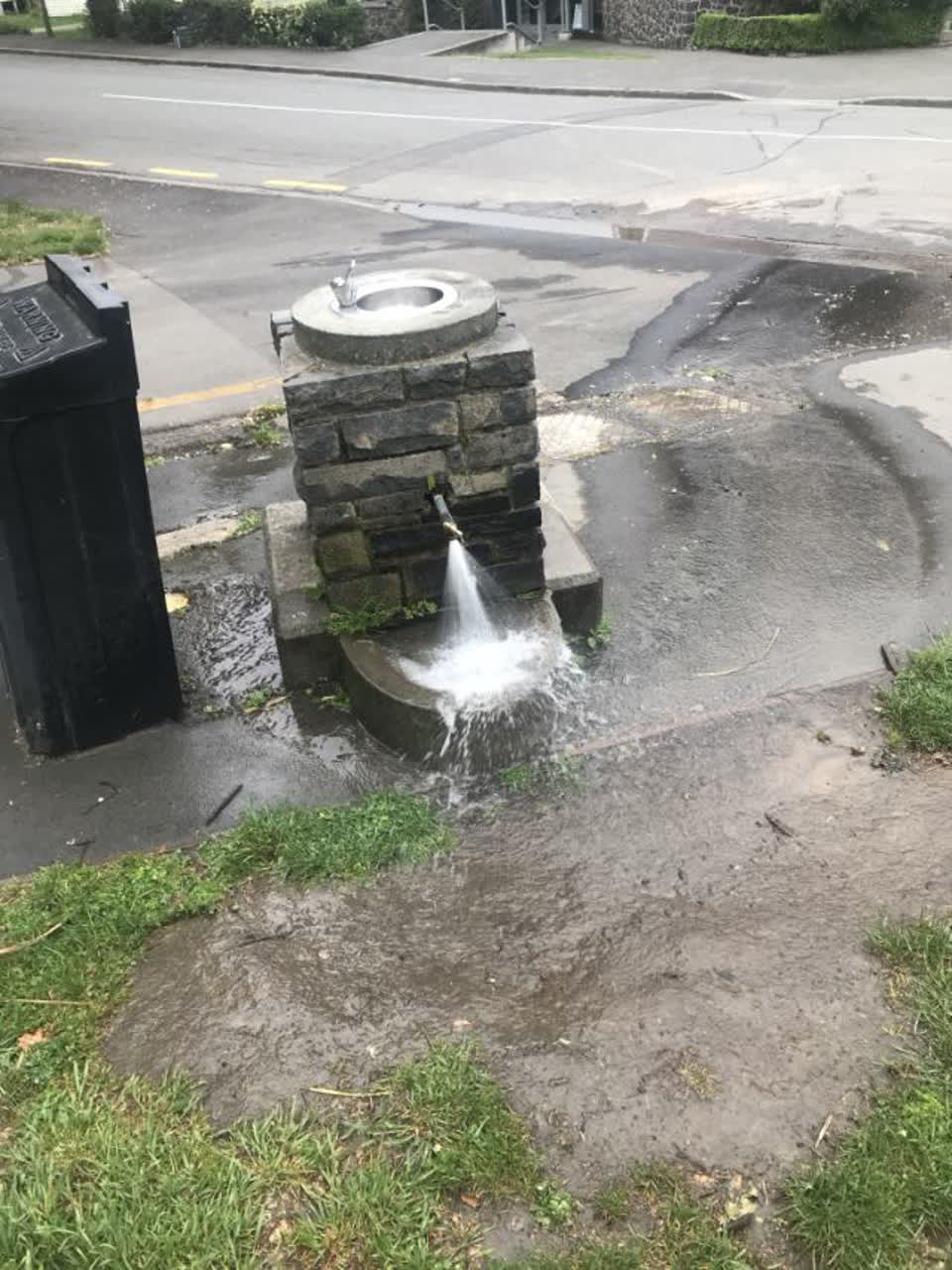 The photograph attached to this flooding report