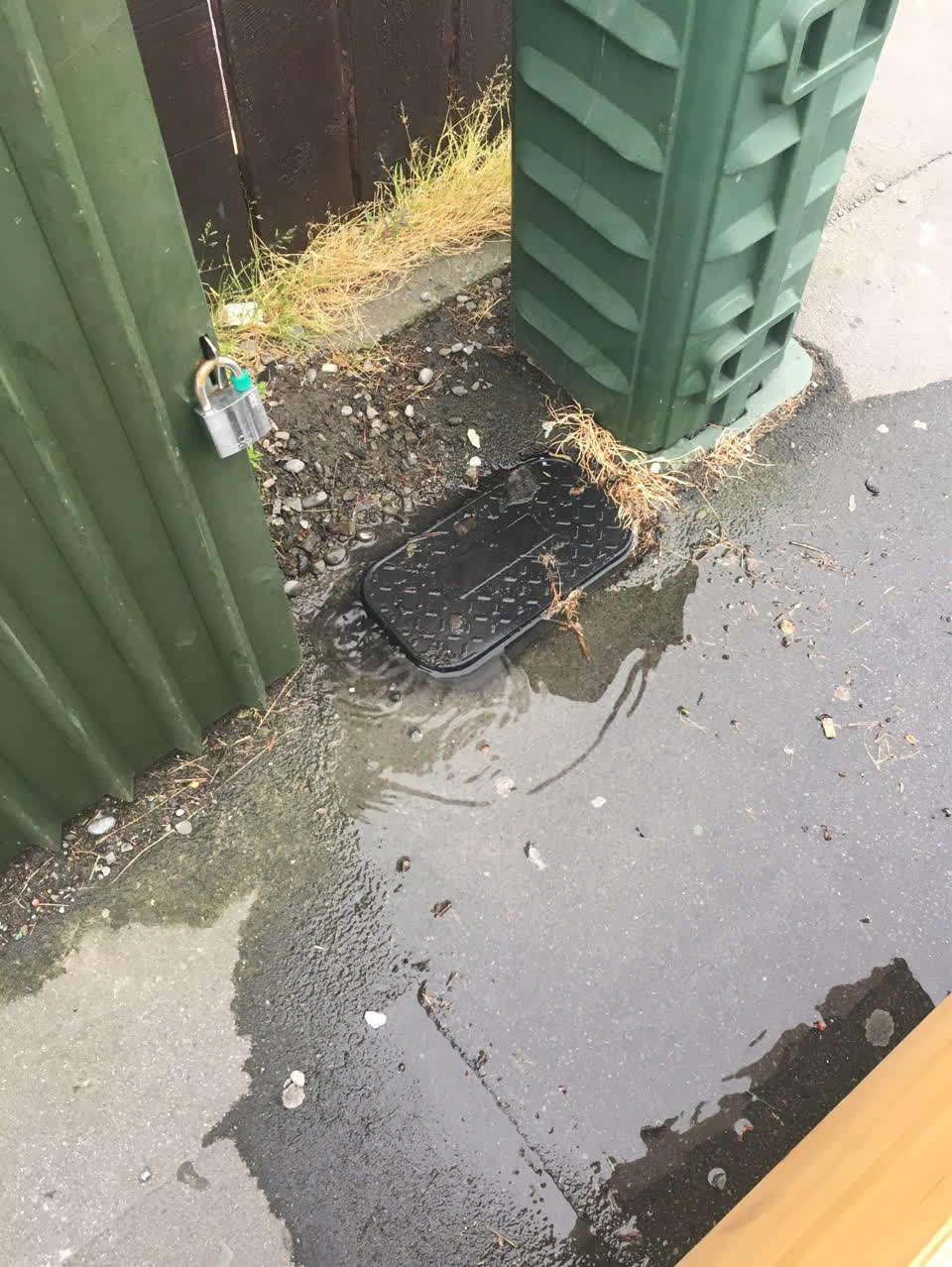 The photograph attached to this water supply report
