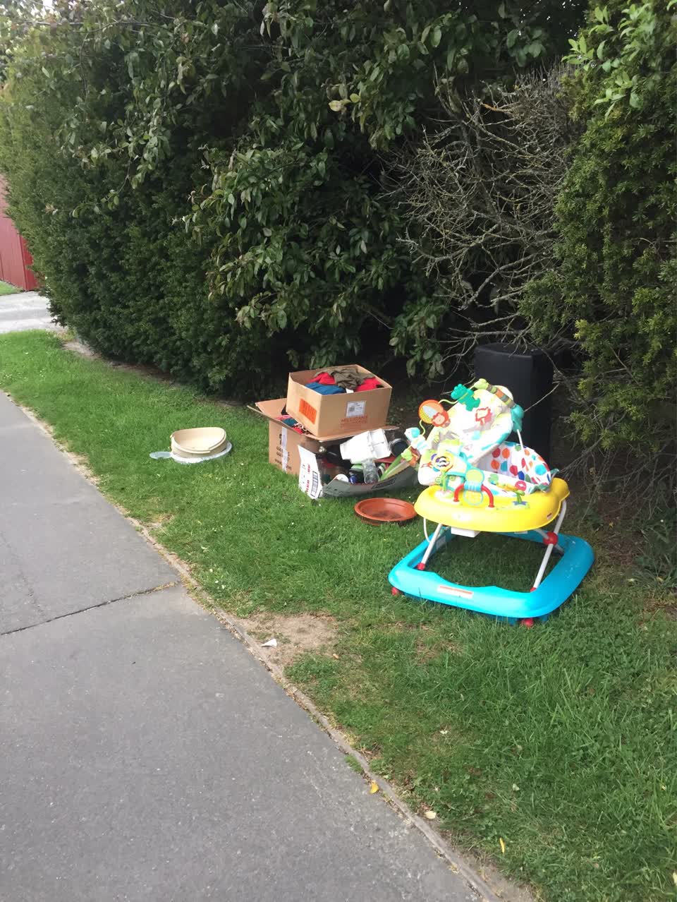 The photograph attached to this rubbish/recycling report