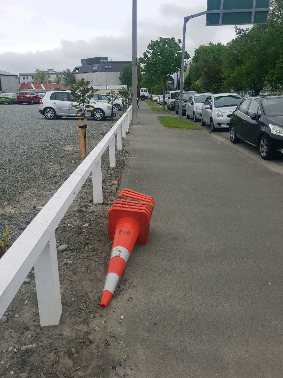 The photograph attached to this roading/streets report