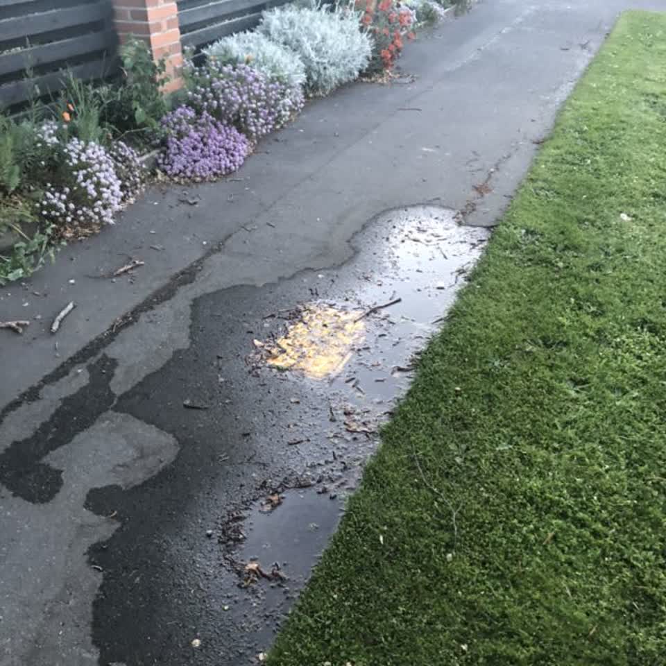 The photograph attached to this flooding report