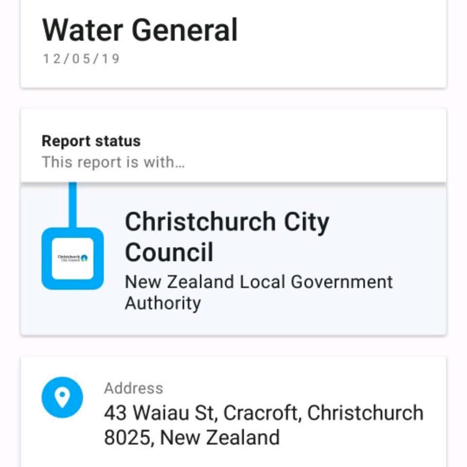 The photograph attached to this water supply report