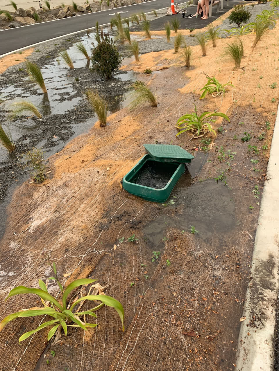 The photograph attached to this water supply report