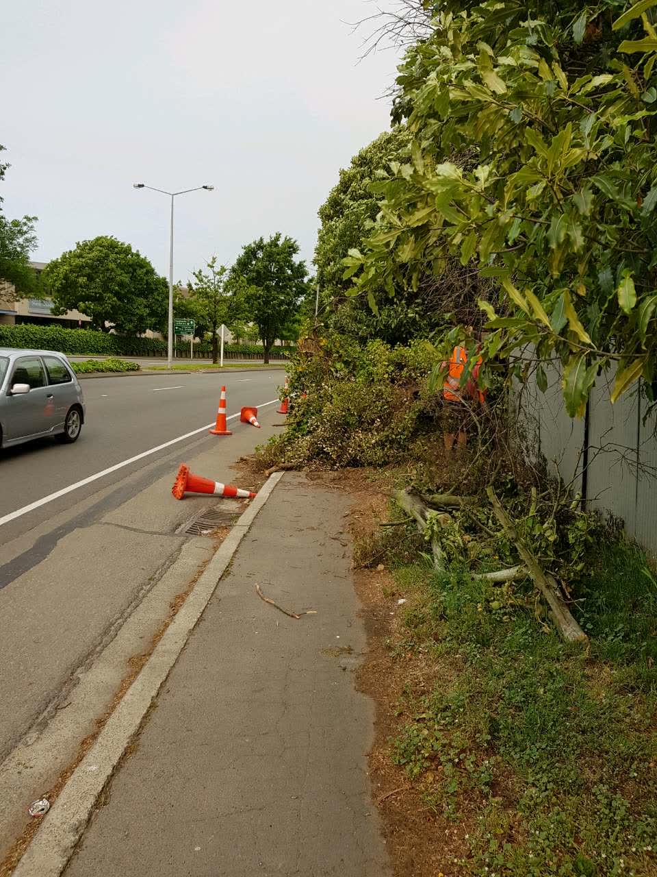 The photograph attached to this roading/streets report