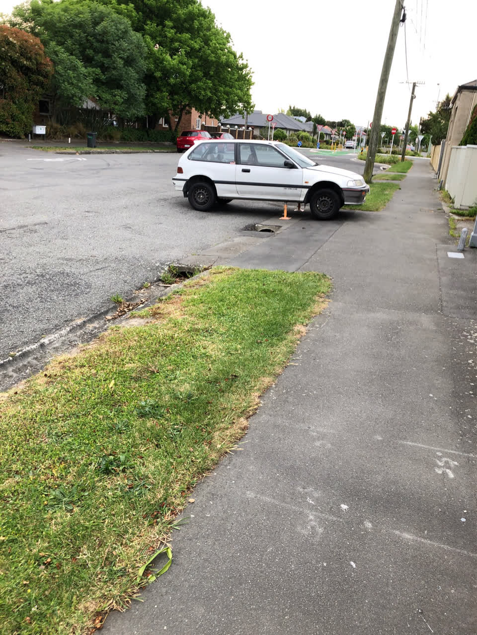 The photograph attached to this roading/streets report