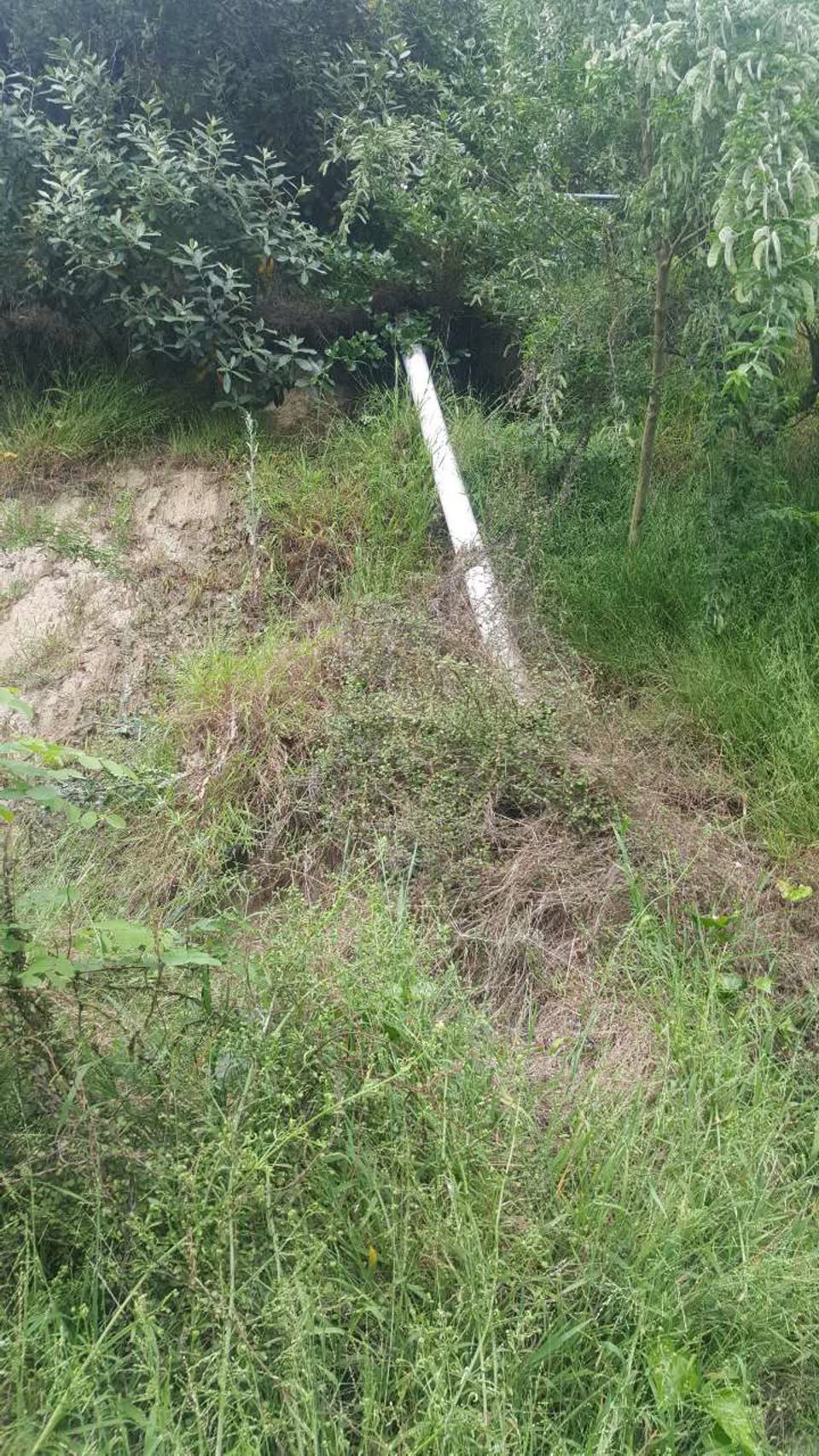 The photograph attached to this wastewater/stormwater report