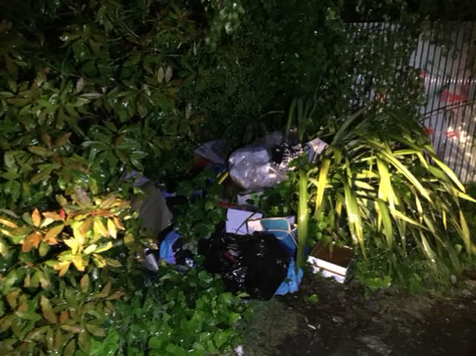 The photograph attached to this rubbish/recycling report