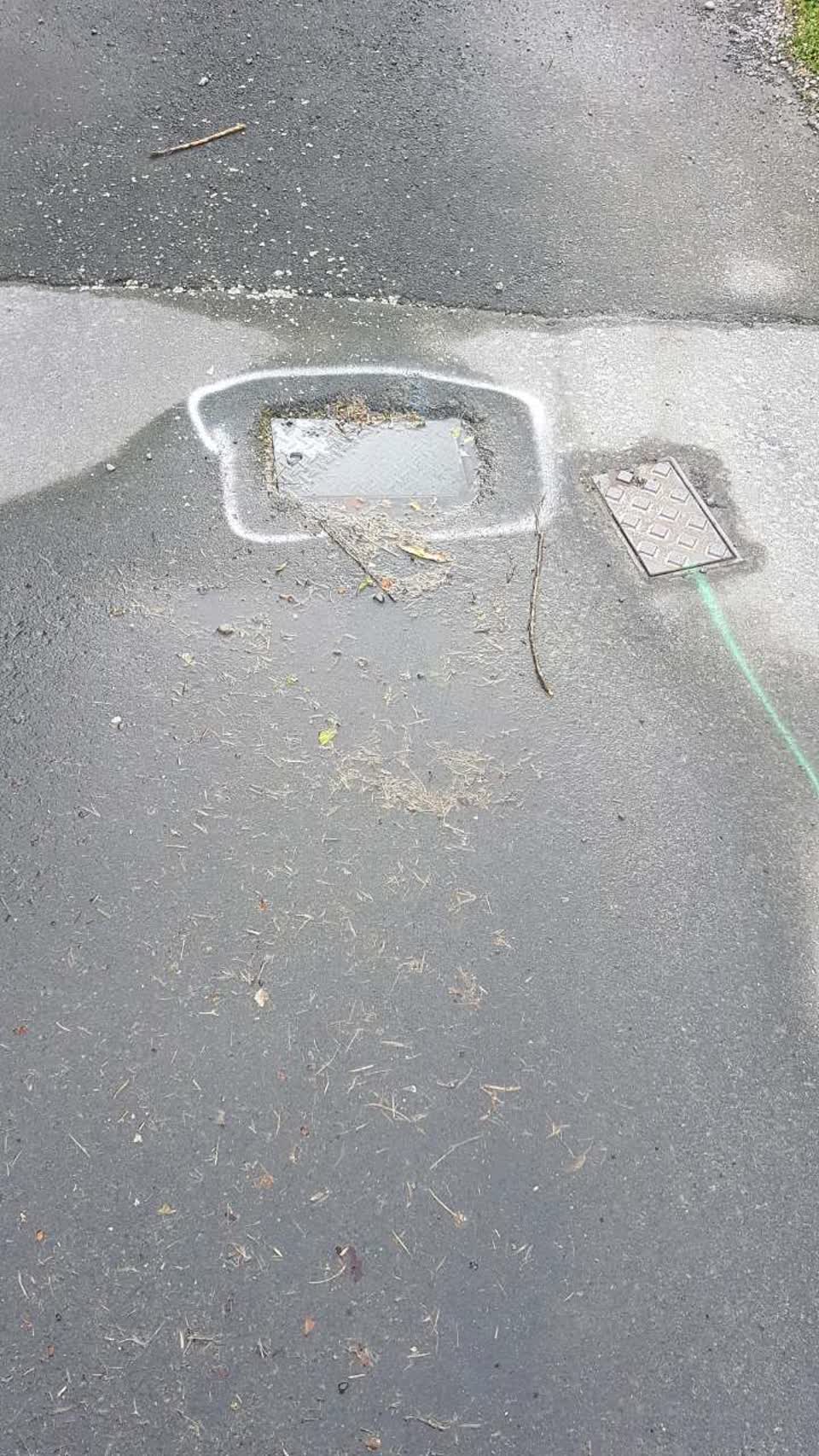 The photograph attached to this water supply report