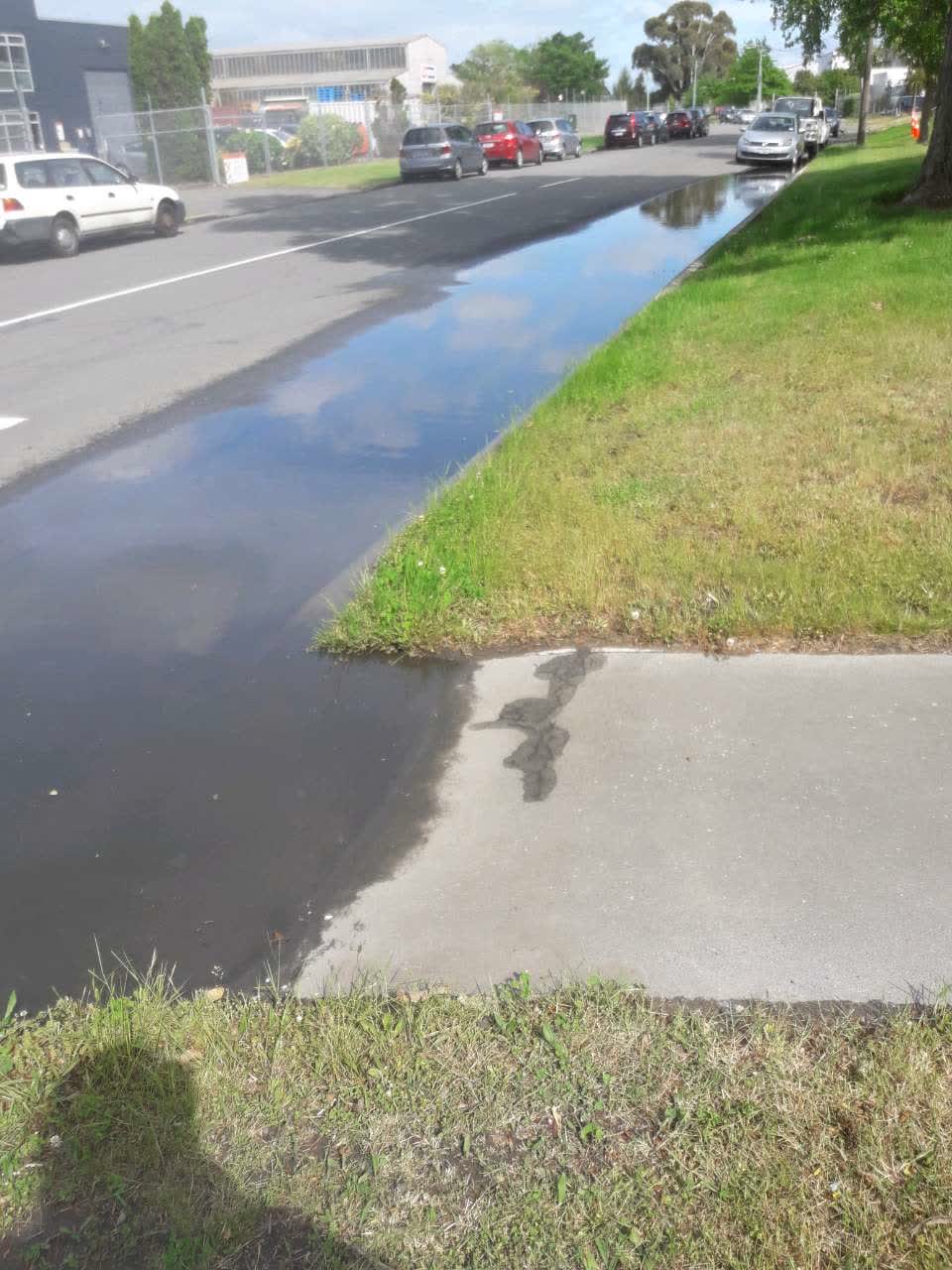 The photograph attached to this roading/streets report