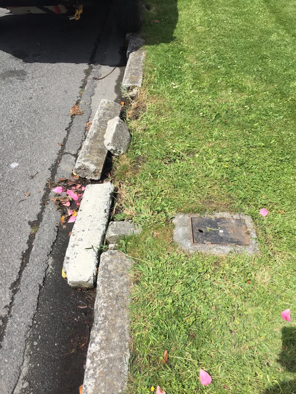 The photograph attached to this roading/streets report