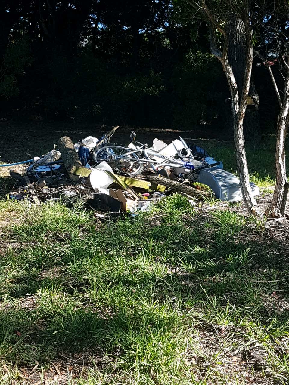 The photograph attached to this rubbish/recycling report
