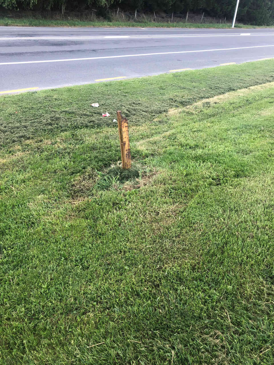The photograph attached to this roading/streets report